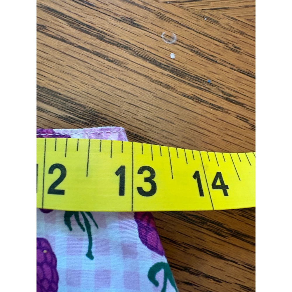 Bitty Baby American Girl Girls Purple‎ Raspberry Gingham Tie Strap Top Size 7 - Picture 4 of 9